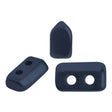 Piros Par Puca-Paris-Metallic Matte Dark Blue, 2-Hole Bead 2X5X3mm Czech Glass, 5 grams