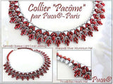 Piros Par Puca-Paris Red Metallic Matte, 2-Hole 2x5x3mm Czech Glass, 5 grams