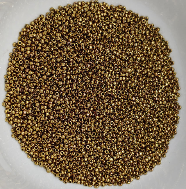 11/0 Toho Antique Bronze 223, Glass Seed Bead, 10 grams