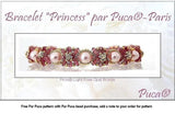 Piros Par Puca-Paris Red Metallic Matte, 2-Hole 2x5x3mm Czech Glass, 5 grams