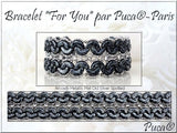 Arcos par Puca Spotted Metallic Mat Violet, 3-Hole 5X10MM Czech Glass, 23980-65327-30 Beads