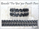 Last four....Arcos par Puca Spotted Metallic Matte Blue, 3-Hole 5X10MM Czech Glass, 23980-65325-30 Beads