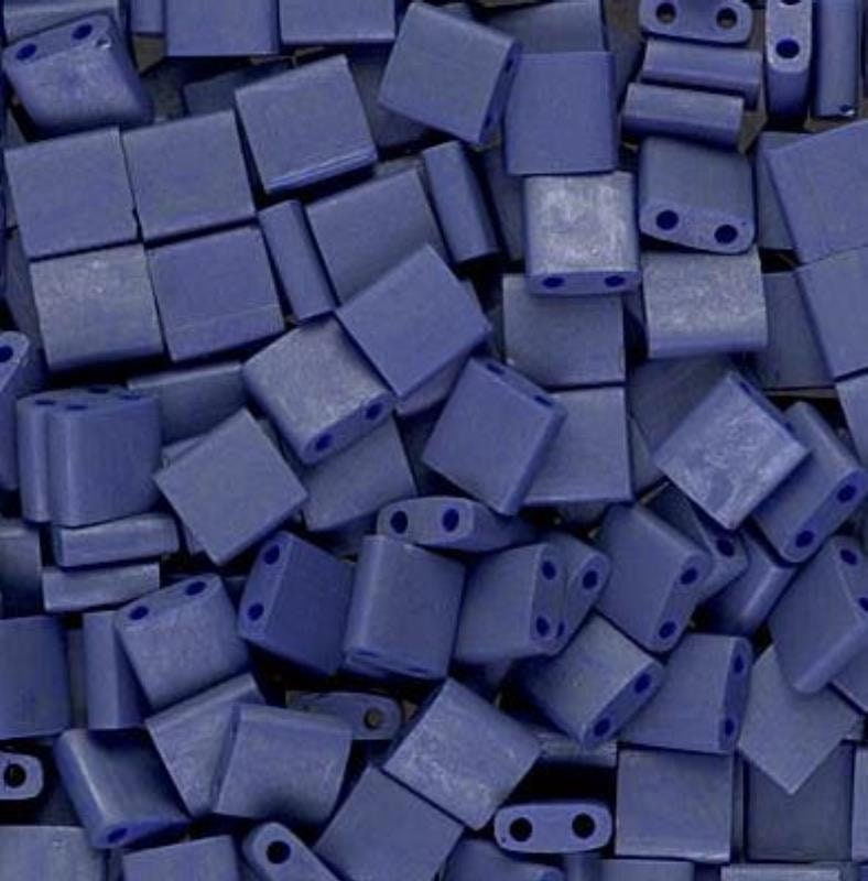Tila Matte Cobalt, Miyuki 2-Hole Tila Bead TL-2075, 5 Grams or 10 Grams