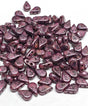 Amos® par Puca® Paris Metallic Matte Violet Spotted, 2-Hole Czech Glass 5x8mm, 23980-65327
