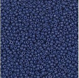 15/0 Duracoat Dyed Opaque Navy, Miyuki Seed Bead, 15-4493