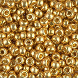 6/0 Duracoat Galvanized Gold, D4202 Miyuki Glass Seed Bead