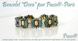 Delos Par Puca ®-Paris® Metallic Matte Dark Plum, 3 Hole Czech Glass 6 x 11mm, 23980-79083-25 beads