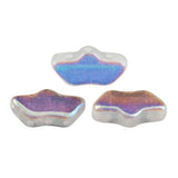 Delos Par Puca ®-Paris® Crystal AB, 3 Hole Czech Glass 6 x 11mm, 00030-28701-25 Beads