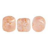 Minos Par Puca Light Pink Opal Splash, 2.5X3MM Czech glass 71100/94401, 5 grams