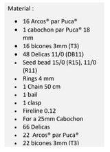 Cabochon par Puca Metallic Matte Purple, 18mm or 25mm, Choose a size, Quantity 1