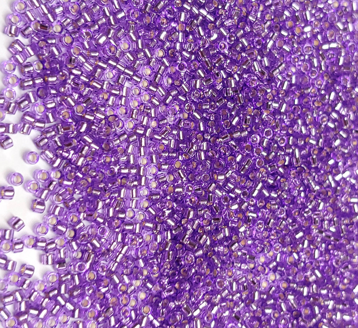Delica, 11/0 Dyed Silver Lined Lilac, DB1343Miyuki Delica-5 grams