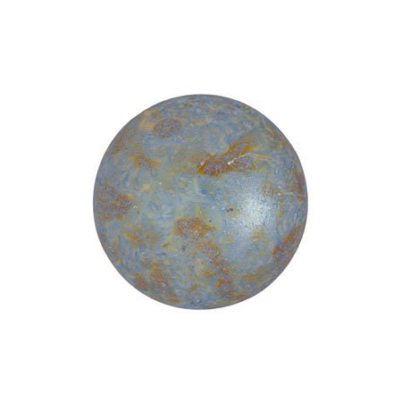 Cabochon Par Puca Paris 14mm, Opaque Spotted, Czech glass, 5 colors to choose from, Qty 1