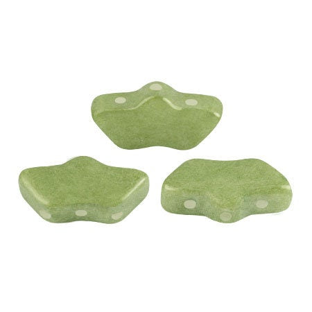 Delos Par Puca ®-Paris® Sorbet colors, 3 Hole Czech Glass 6 x 11mm, 25 beads, Choose your color and quantity