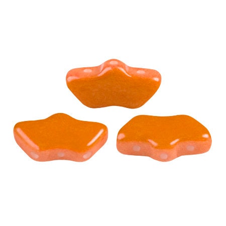 Delos Par Puca ®-Paris® Sorbet colors, 3 Hole Czech Glass 6 x 11mm, 25 beads, Choose your color and quantity