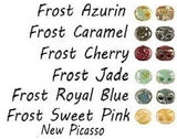 Kalos Frost New Picasso Finish, 2 hole - 4MM Bead, 5 grams, Frost New Picasso Collection par Puca, Choose your color