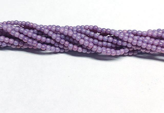 Luster Opaque Amethyst - 2mm Round Glass Beads, P15726 100 beads