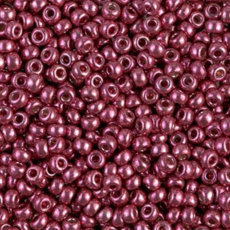 Duracoat Galvanized Magenta 4219 Miyuki size 8/0 Glass Seed Bead, 10 grams or 20 grams