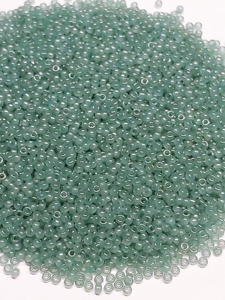 11/0, 8/0, 15/0 Eucalyptus Translucent, Miyuki Glass Seed Bead, 2376 - Choose a size and quantity