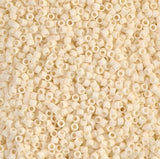 Delica, 11/0 Matte Opaque Dark Cream, DB0762 Miyuki Delica-5 grams
