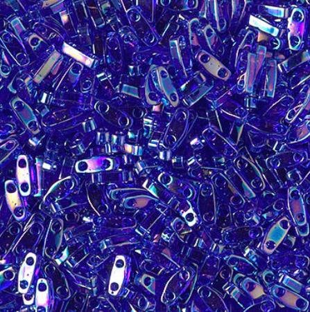 Quarter Tila Transparent Cobalt AB, QTL177, Miyuki 5 grams