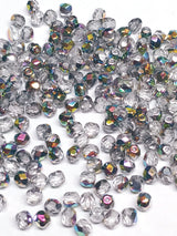 4mm Fire Polish Crystal Vitrail, Czech glass faceted bead, 00030-28101-50 beads