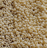 11/0, 8/0 Opaque Light Beige, Toho 51, Round Seed Bead 10 grams