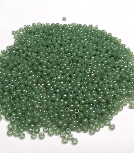11/0, 8/0, 15/0 Sage Translucent, Miyuki Glass Seed Bead, 2375 - Choose a size and quantity
