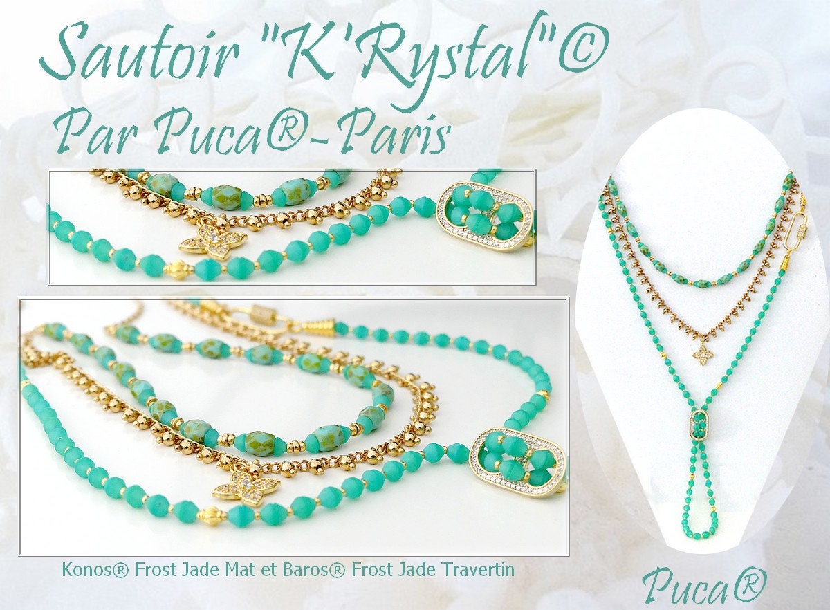 Konos par Puca Frost Jade, 10 grams Approx 107 beads, choose the color you want
