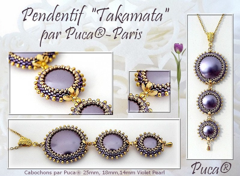 Cabochon par Puca Pastel Dark Coral 14mm, 18mm or 25mm, Choose a size, Quantity 1
