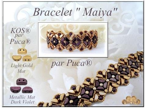 Kos® Par Puca® Full Marea, 2 Hole Czech Glass 6x3mm, 00030-28003-10 grams
