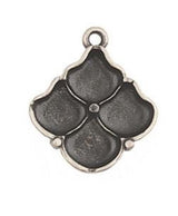 Cymbal Manalis Ginko Pendant Setting, 013939, 1 piece - Choose your color