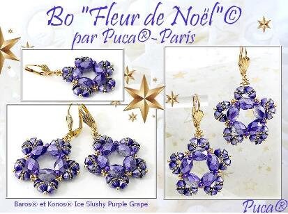 Konos par Puca Ice Slushy, 2x4mm Czech Glass approx. approx. 214 beads, 10 grams Choose a color