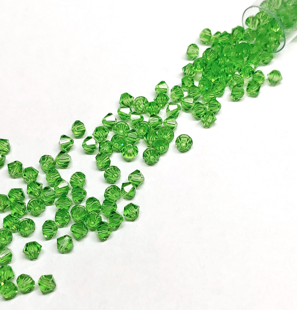 Preciosa 4mm Crystal Bicone Peridot