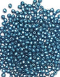 3mm Fire Polish Pastel Petrol, Czech glass faceted round bead-25033