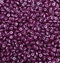 SuperDuo Pastel Bordeaux, Czech Glass 2-hole bead 2.5mm x 5mm-25032, 10 grams
