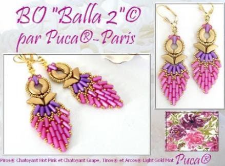 Piros Par Puca-Paris Chatoyant Colors, 2-Hole 2x3x5mm Czech Glass, 5 grams, Choose a color