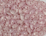 MobyDuo Bead Luster, 2-Hole 3x8MM Czech Glass, 25 or 50 beads