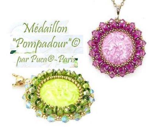 Cabochons Par Puca Milky Collection, 18MM or 25mm Czech glass, Qty 1