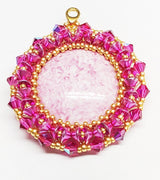 Cabochons Par Puca Milky Collection, 18MM or 25mm Czech glass, Qty 1