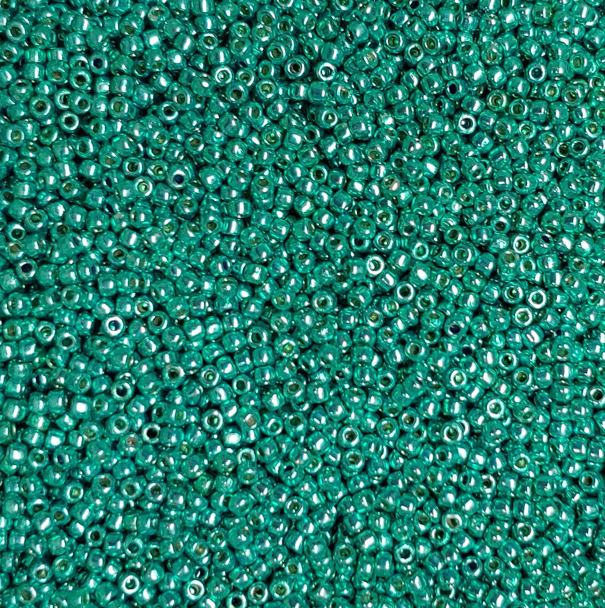 11/0 Toho Turquoise Galvanized Permafinish, PF569 10 or 20 grams