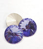 Preciosa 14mm Maxima Tanzanite Rivoli, 2 pieces