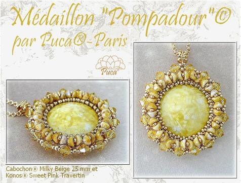 Cabochons Par Puca Milky Collection, 18MM or 25mm Czech glass, Qty 1