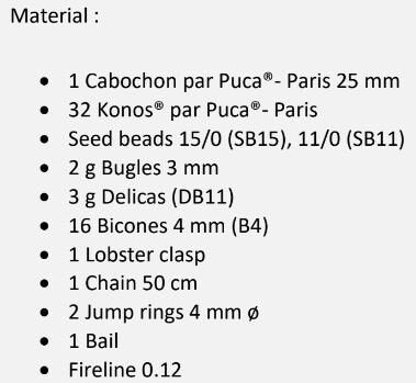 Cabochons Par Puca Milky Collection, 18MM or 25mm Czech glass, Qty 1