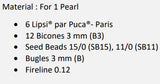 Perle One Pattern - DO NOT BUY- Sent free by email-Free with par Puca bead purchase, Read the description below for details