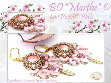 Cabochon Par Puca - Paris, Pearl Cabochons, 18mm or 25mm Czech glass, Quantity 1