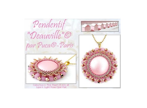 Cabochon Par Puca - Paris, Pearl Cabochons, 18mm or 25mm Czech glass, Quantity 1