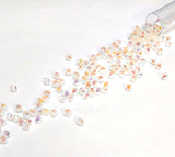 Preciosa 4mm White Opal AB 2X, Crystal Bicone - 36 pieces