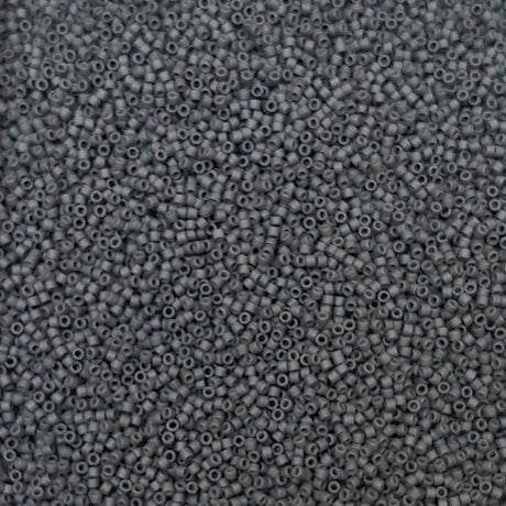Delica, 11/0 Matte Light Charcoal, DB2409 Miyuki Delica-5 grams