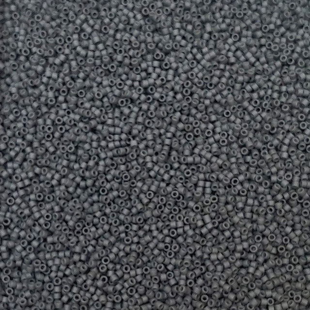 Delica, 11/0 Matte Light Charcoal, DB2409 Miyuki Delica-5 grams