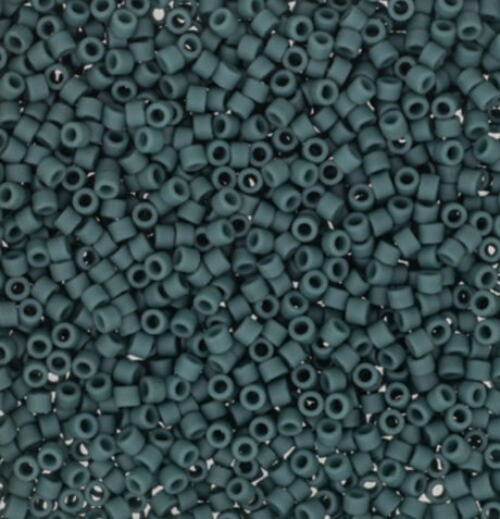 Delica, 11/0 Matte Eucalyptus, DB2407 Miyuki Delica-5 grams